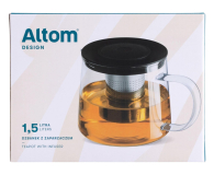 Altom Dzbanek z zaparzaczem 1,5 l płaska pokrywa - 1611190 - zdjęcie 3